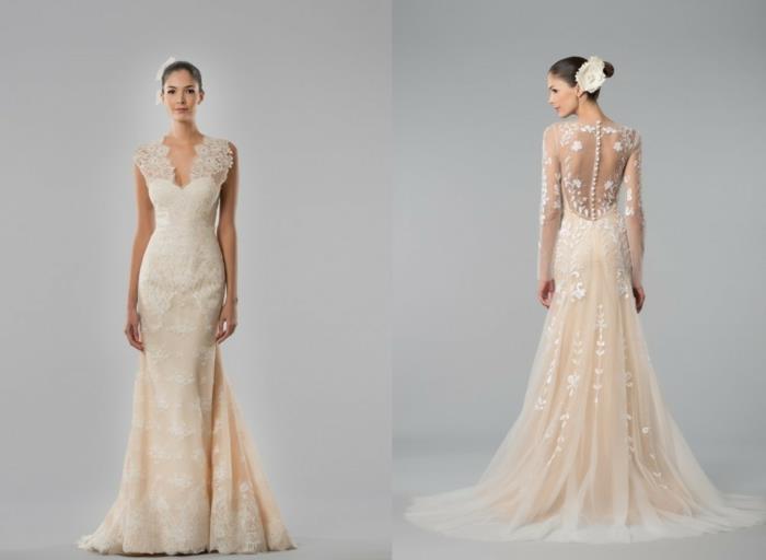suknie ślubne 2016 suknie ślubne trendy moda dla nowożeńców koronki syrena sukienka