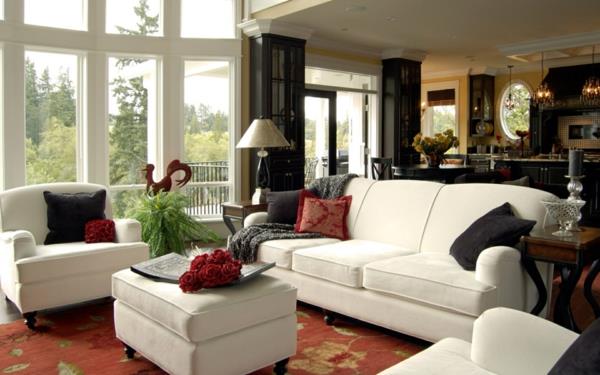meubles hollandais meubles design blanc tapis rouge