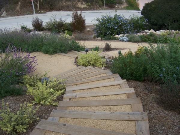 Construisez vous-même des poutres en bois pour les escaliers du jardin