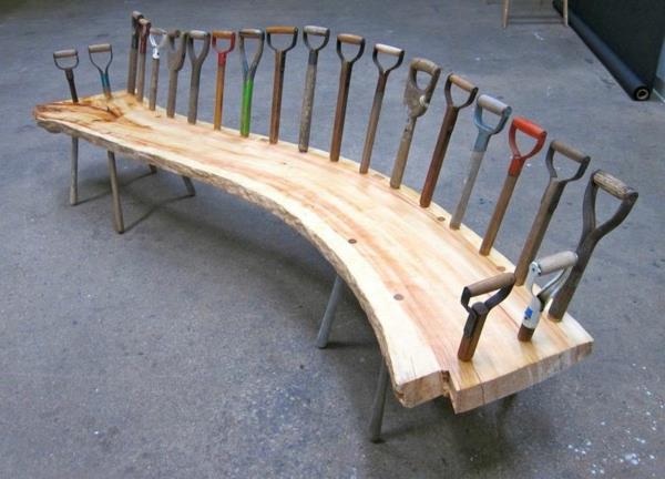 drewniana ławka oparcie ławki diy