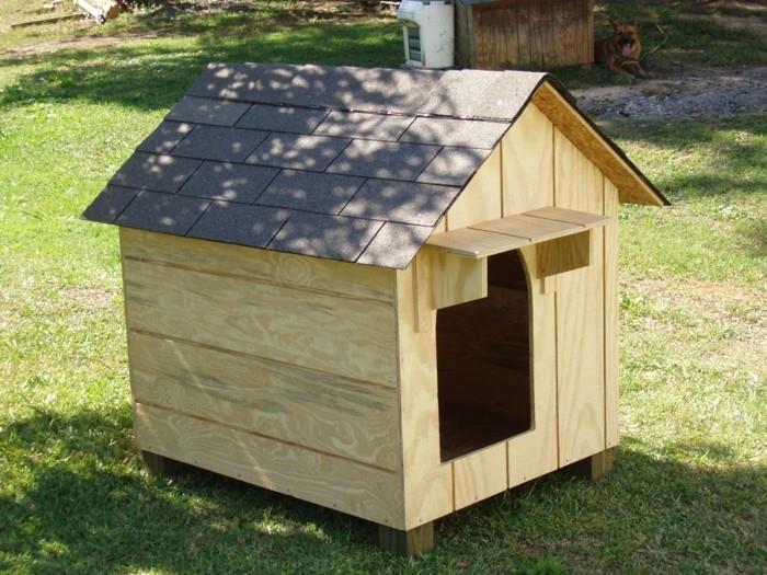 budowanie domku dla psa z palet drewnianych