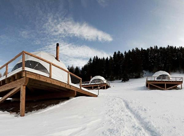 eco hotel igloo alpes tentes d'hôtel de luxe