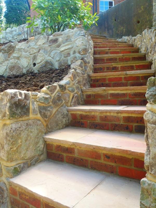 idées pour les escaliers dans le jardin