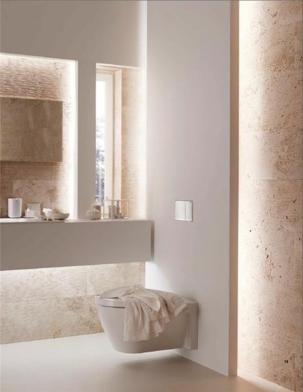 oświetlenie pośrednie led łazienka nowoczesne pomysły na aranżację wnętrz