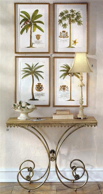 idées de décoration de design d'intérieur photos de table tropicale