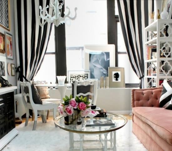 aranżacja wnętrz pomysły na dom femenin salon pastelowa biel