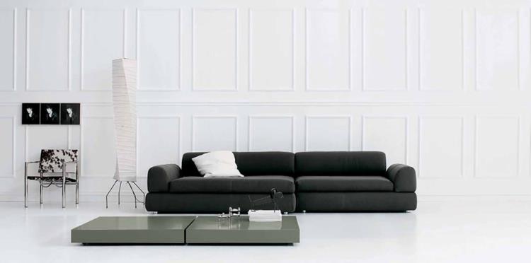 canapés italiens meubles design italiens canapé de salon noir