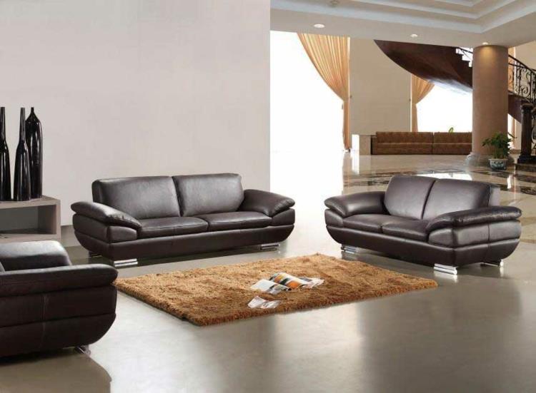 canapés italiens pianca meubles design italiens canapé en cuir marron