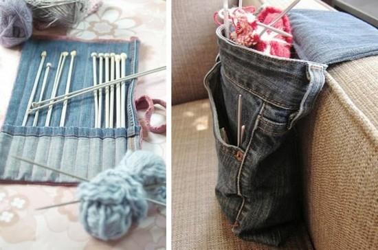 pomysły na upcykling jeansów akcesoria do szydełka zrób sam