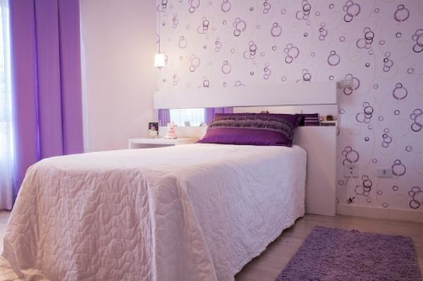 faire une chambre jeune pourpre moderne