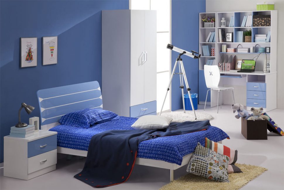 Wunderschönes Interieur in Blau