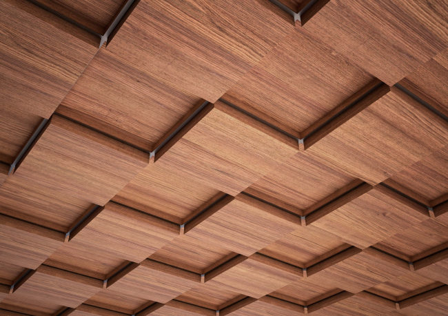 سقف كاسيت لوكسالون مع تأثير ثلاثي الأبعاد