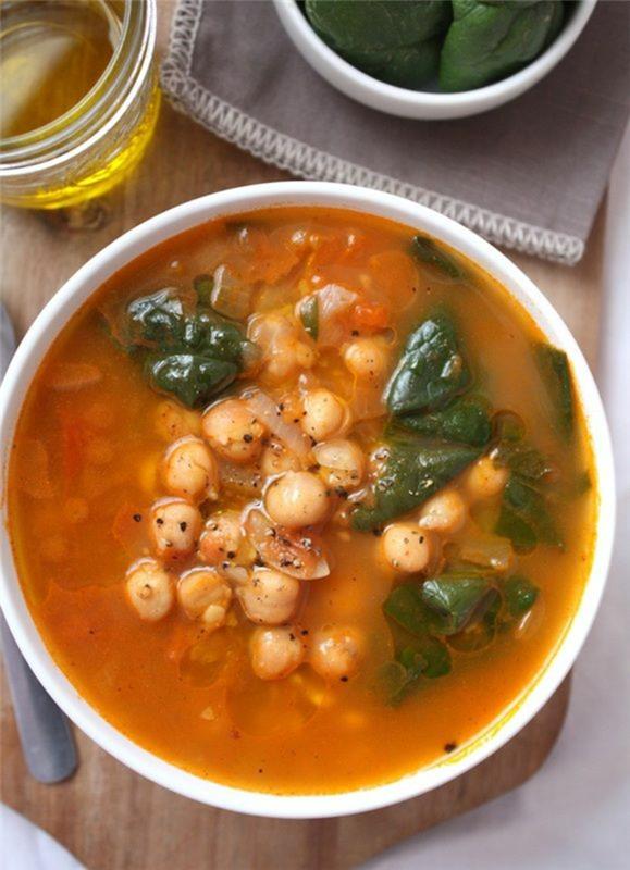 ingrédients de la soupe aux pois chiches recettes de cuisine faciles 4 personnes