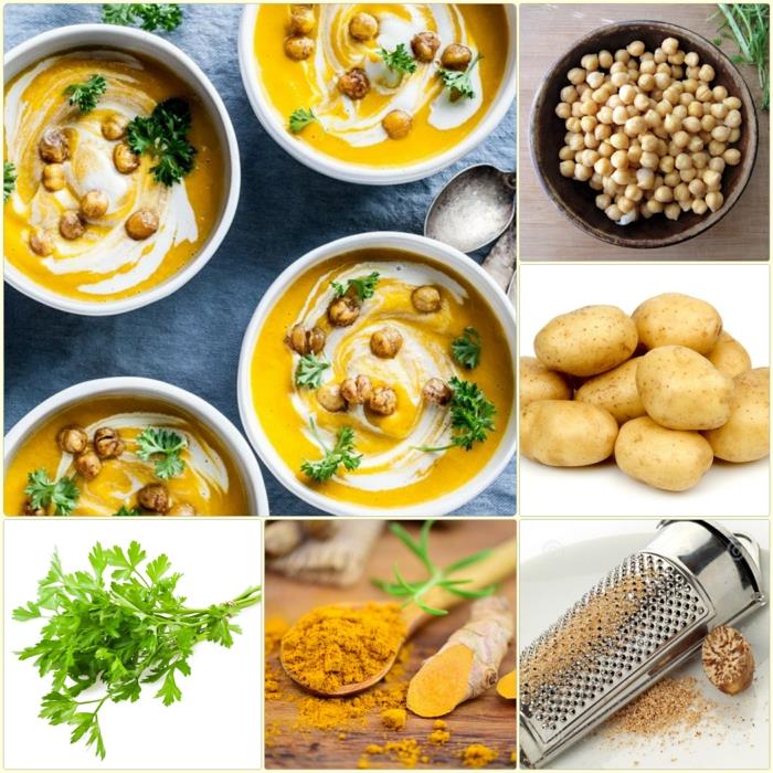 Ingrédients de la soupe aux pois chiches Idées de recettes de cuisine faciles