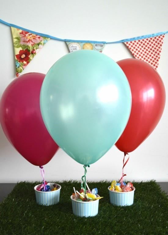 pomysły na dekoracje urodzinowe dla dzieci majsterkowanie balonem na gorące powietrze z balonami