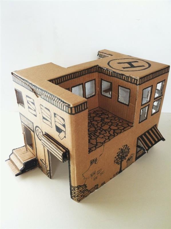 Pudełka kartonowe na pomysł na zabawę dla dzieci