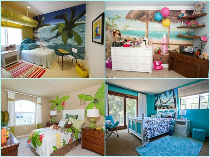 design chambre d'enfant décor maritime style tropical