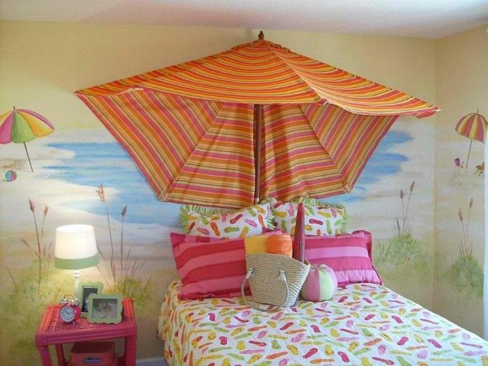 parasol de style tropical de conception de chambre d'enfants