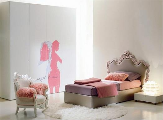 meble do pokoju dziecięcego di liddo perego dziewczyny sypialnia różowy