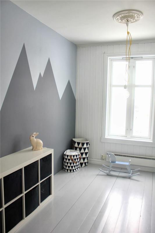 Couleur des murs de la chambre des enfants Conception des murs de la chambre de bébé