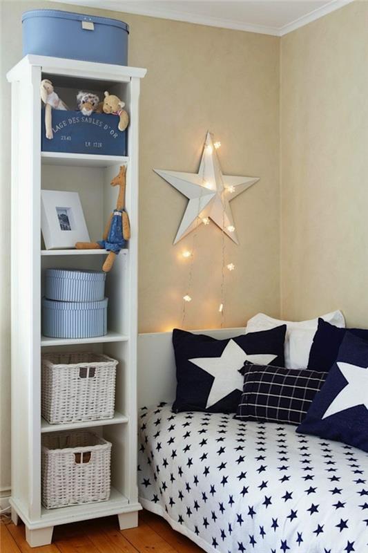 lampy do pokoju dziecięcego poduszki w kształcie gwiazdy motywy system regałów