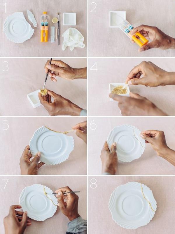 Instructions pour la colle kintsugi kreamik