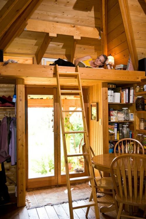 Le petit appartement conçoit la bibliothèque de coin de lecture d'échelle d'ameublement en bois