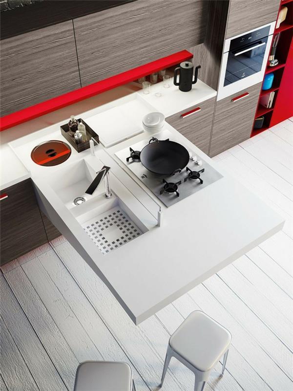 conseils de cuisine équipement de cuisine moderne meubles de cuisine blancs plaque chauffante