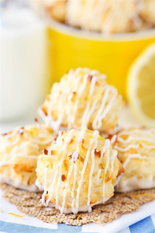 Przygotuj makaroniki kokosowe z cytryną