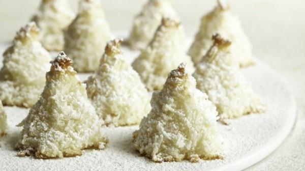 kokosowe makaroniki jodły świąteczny deser