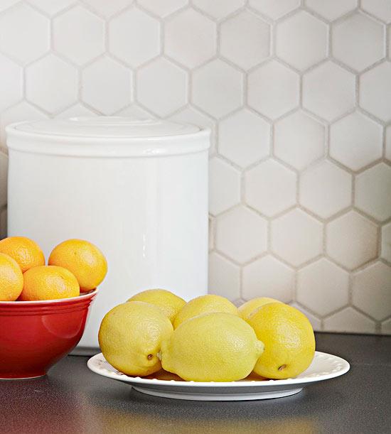 kuchnie kompaktowe białe cytryny mandarynki