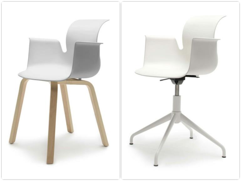 Chaises Modernes Constantin Grcic Pro Design Floetotto Chaises Redimensionnées Blanches
