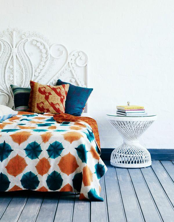 tête de lit revêtement de sol mur design couvre-lit