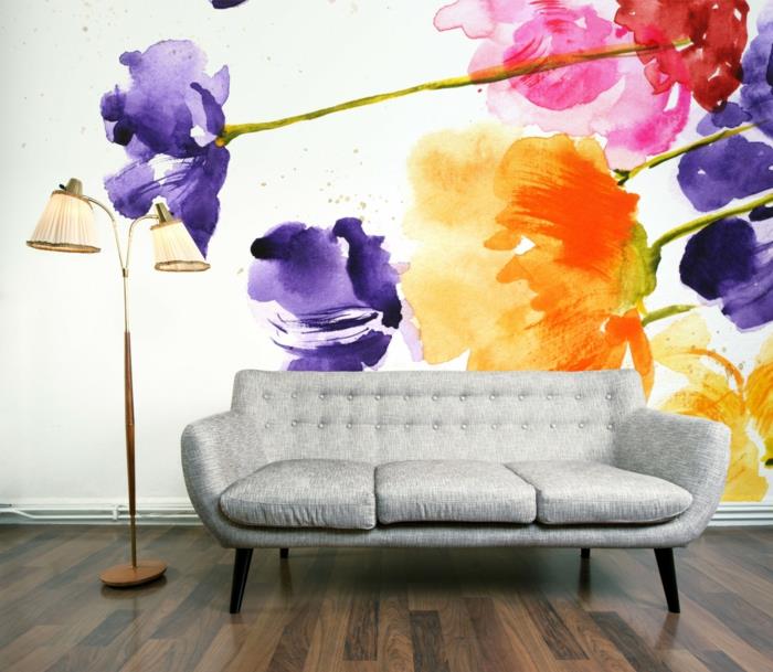 conception de mur conception de mur conception de couleur aquarelle couleurs effet fleurs