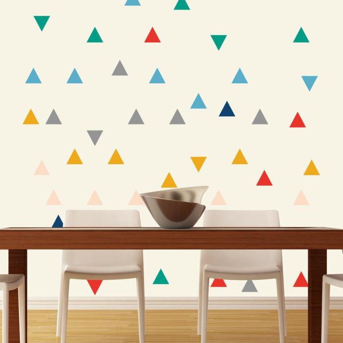 Motif mural design mural design mural design couleur triangles colorés