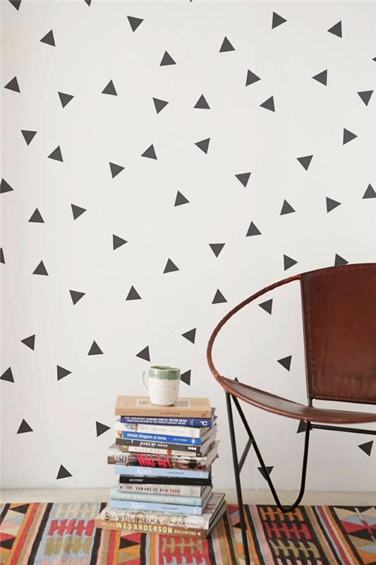 design mural créatif design mural design couleur triangles miniatures