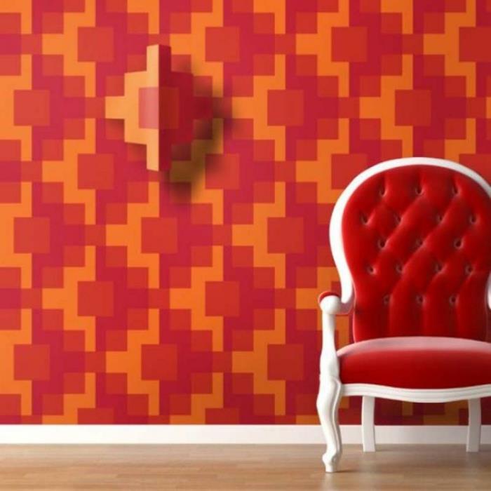 design de mur créatif design de mur design de couleur couleurs similaires effet 3D