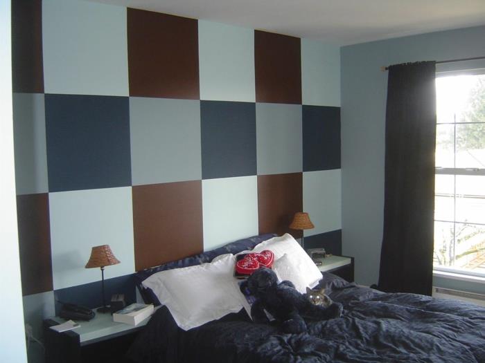 conception de mur conception de mur conception de couleur rectangles chambre