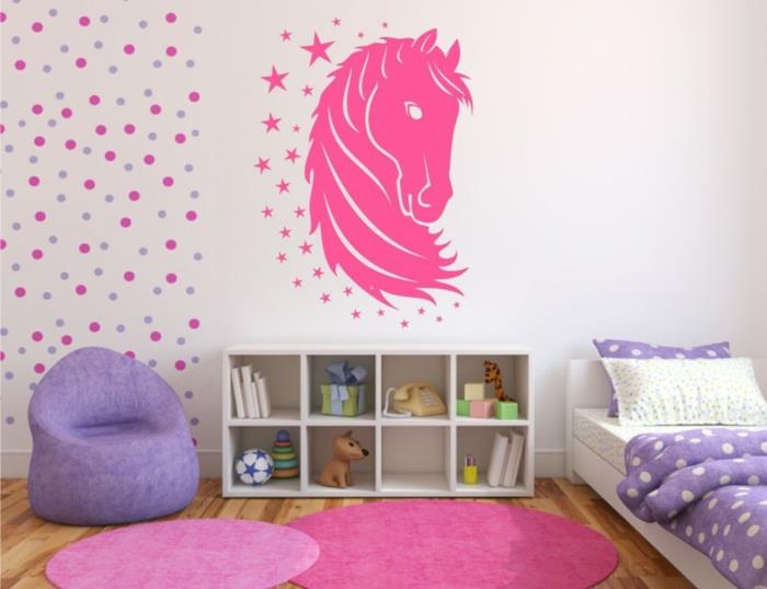 conception de mur conception de mur conception de couleur sticker mural motif de cheval points