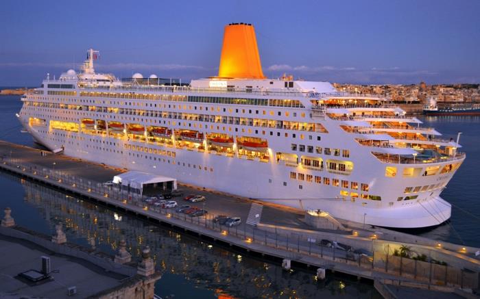 croisière voyage bateau de croisière voyage au crépuscule