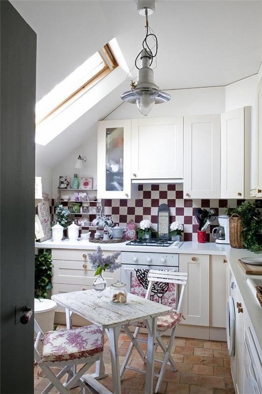 kueche shabby chic mały kueche piękny kuechenrueckwand