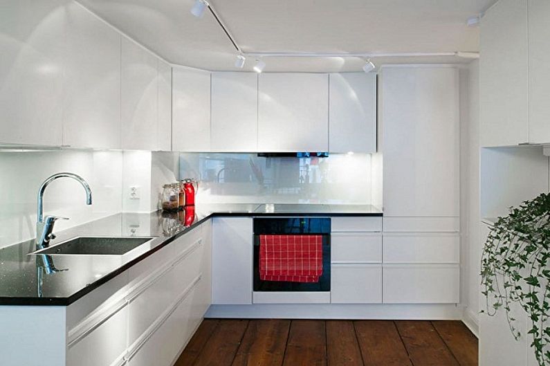Küche 3 mal 3 Meter im Stil des Minimalismus - Innenarchitektur