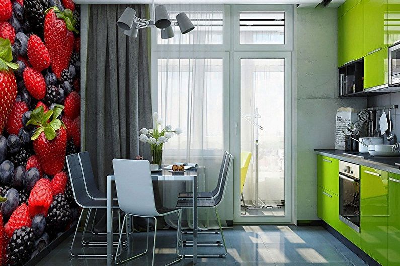 Küche Innenarchitektur 3 x 3 Meter - Foto