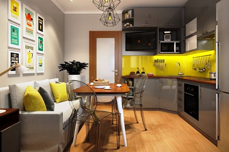 Küche 3 mal 3 Meter: 80 Gestaltungsideen (Foto)