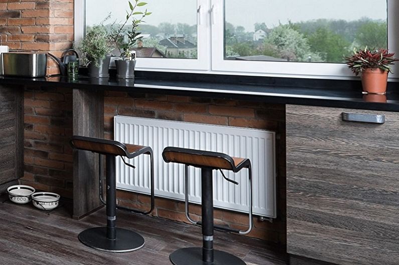 Küchen mit Bartheke - Thekenfensterbank