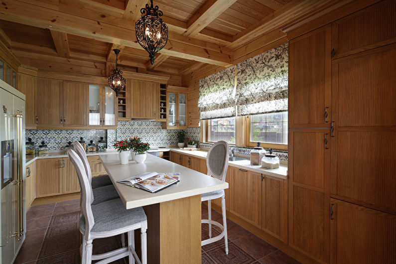 Kücheninsel im Landhausstil - Innenarchitektur
