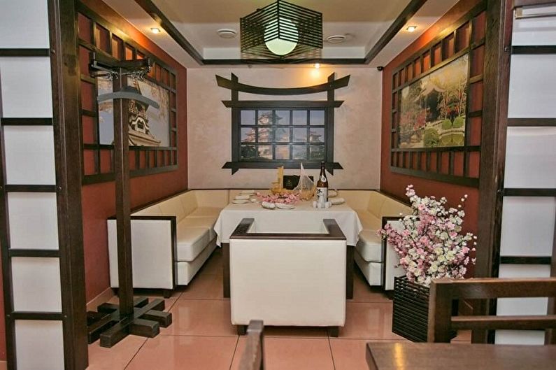التصميم الداخلي للمطبخ على الطريقة اليابانية - الصورة