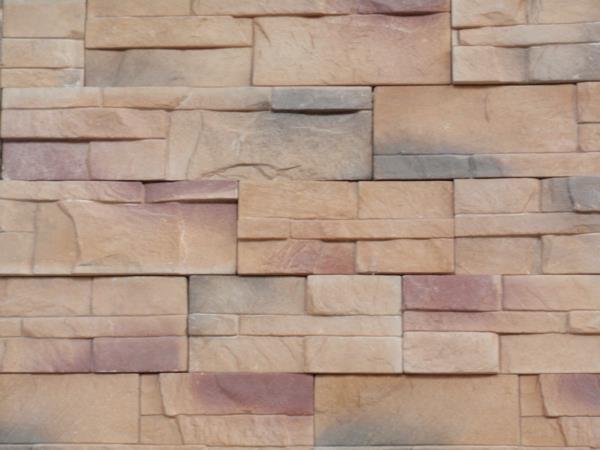 conception de mur en pierre artificielle colorée