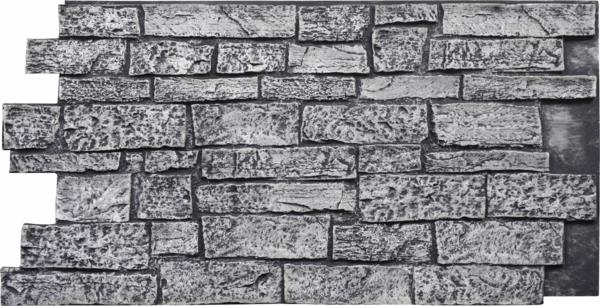 Mur en pierre artificielle design gris clair