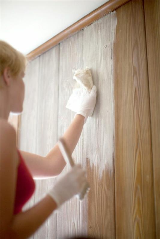 malowanie paneli plastikowych wygląd drewna tekstury malowanie paneli ściennych